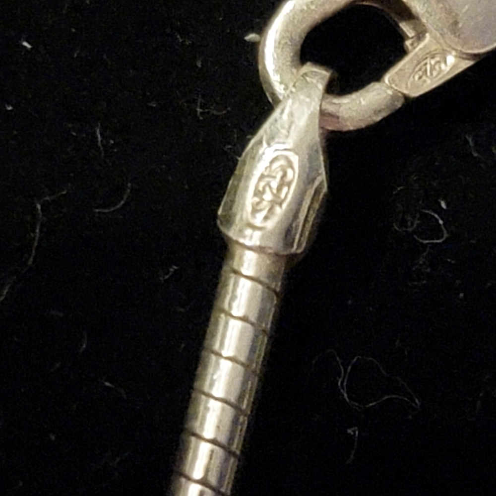 Silpada sterling silver Omega snake necklace, pendant,  and earrings set. - Picture 3 of 5